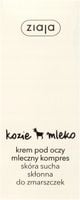 ZIAJA KOZIE MLEKO KREM POD OCZY MLECZNY KOMPRES SKÓRA SUCHA 15 ML
