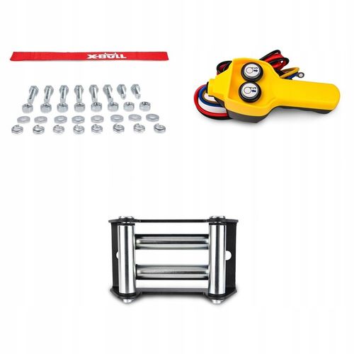 WYCIĄGARKA ELEKTRYCZNA DO QUADA X-BULL 2500 WCIĄGARKA 12V PŁUG 1,1 TON ATV na Arena.pl