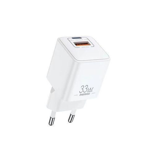 Ładowarka sieciowa REMAX BATT SERIES PD QC 33W RP-U26 1xUSB + 1xUSB-C WHITE na Arena.pl