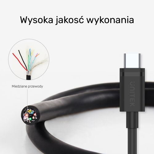 Unitek przewód USB 3.1 typ A - typ C M-M 3 m na Arena.pl