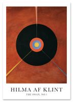 Plakat hilma af klint the swan 21x29,7 cm A4