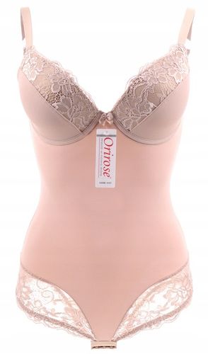 Orirose satynowe BODY WYSZCZUPLAJĄCE modelujące brzuch BIUSTONOSZ push-up na Arena.pl