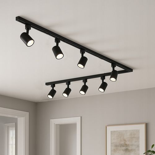 2x Szynoprzewód Szyna 2m + 8x Lampa GU10 LED Oświetlenie szynowe na Arena.pl