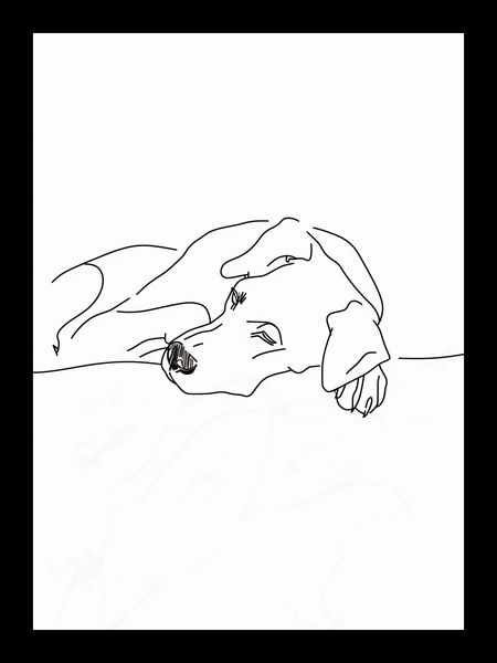 Plakat 13x18cm Wypoczynek Psiaka zdjęcie 2