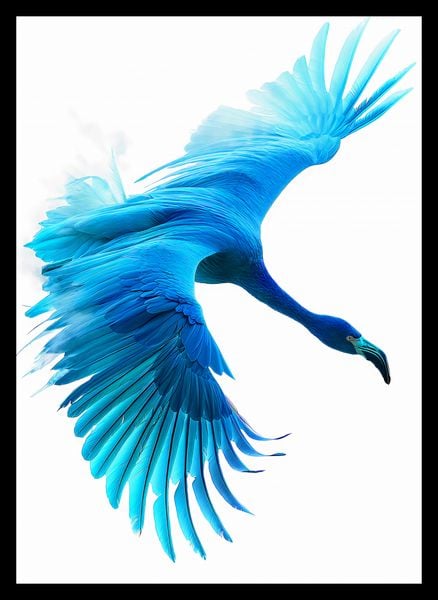 Plakat 25x35cm Błękitny Lot zdjęcie 2