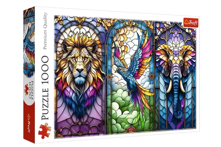 Puzzle 1000 Witraż: Zwierzęta TREFL zdjęcie 1