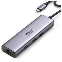 adapter hub ugreen revodok cm512, usb_c do 2x usb 3.0, hdmi, rj45, sd/tf