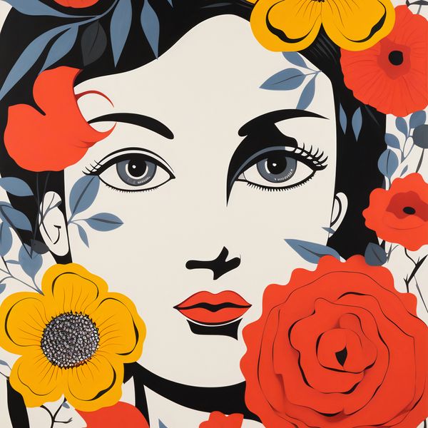 Plakat 90x90cm Kwiatowa Aura zdjęcie 1