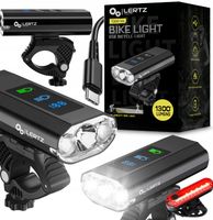 LAMPKA ROWEROWA PRZEDNIA TYLNA SWIATLO LED LATARKA NA ROWER AKUMULATOR