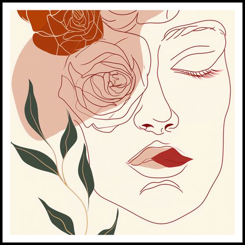 Plakat 90x90cm Beż i Twarz na Arena.pl