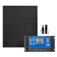 ZESTAW FOTOWOLTAICZNY 50W SOLARNY REGULATOR ŁADOWANIA PWM