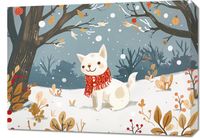 Obraz 70x50cm Śnieżny Kompan