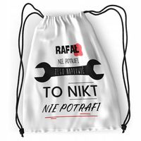 Plecak Dla Rafała Sportowy Szkolny Worek Torba Z Nadrukiem Ze Zdjęciem
