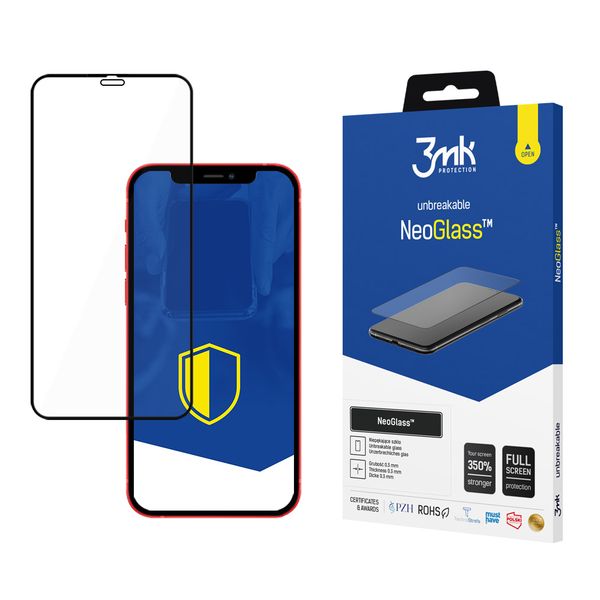apple iphone 12 mini - 3mk neoglass black zdjęcie 4