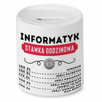 Dla Informatyka Skarbonka Na Urodziny Na Prezent Z Nadrukiem Ze Zdjęciem