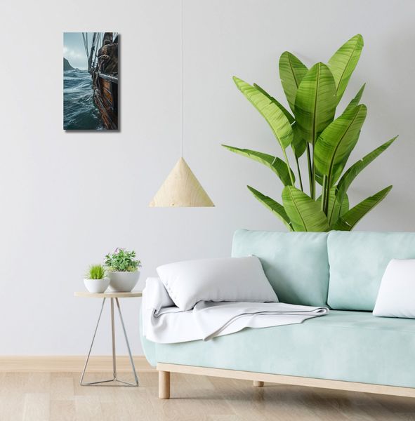 Obraz 20x40cm Statek na Falach zdjęcie 2