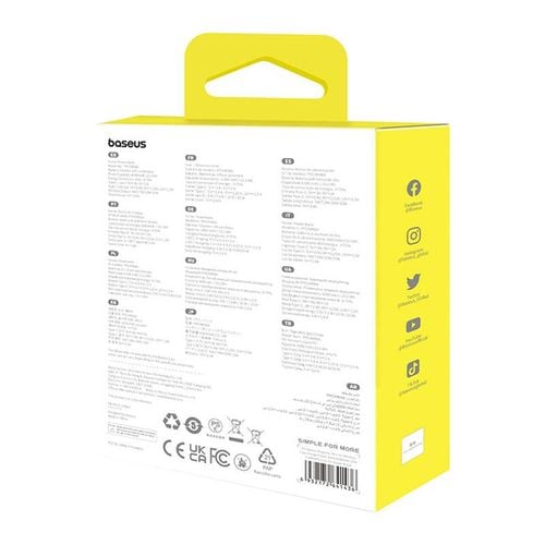 mini bezprzewodowy powerbank baseus 20w (czarny) na Arena.pl