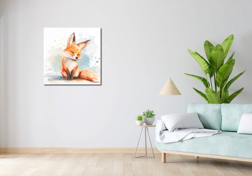 Obraz 70x70cm Zadowolony Lisek na Arena.pl