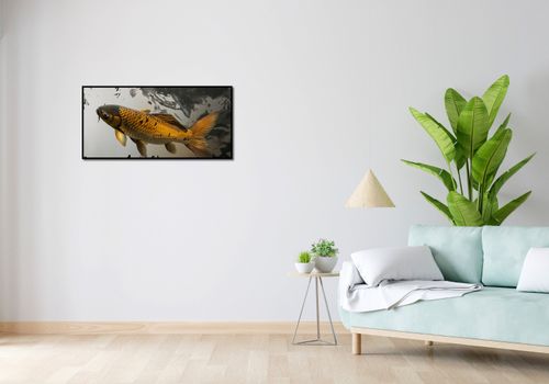 Plakat 91,3x44,5cm Spokojna Ryba Koi na Arena.pl