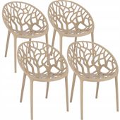 4 x krzesło albero beżowe