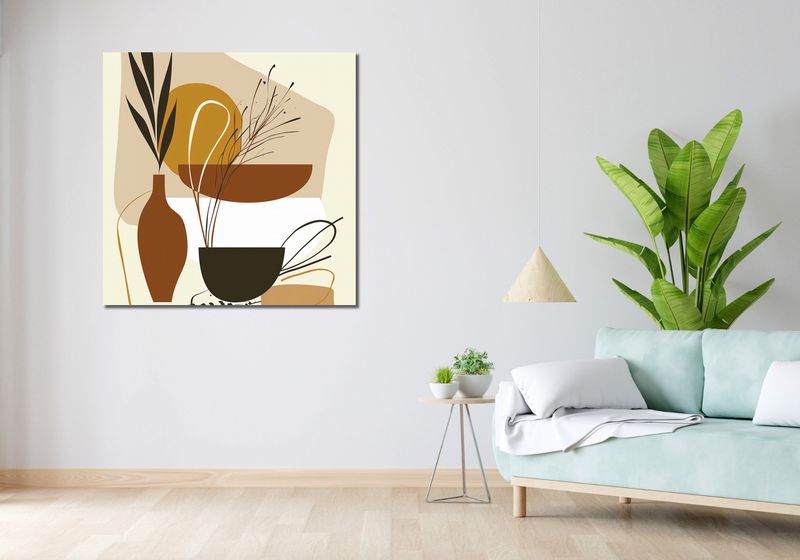 Obraz 100x100cm Prostota Wypoczynku zdjęcie 2