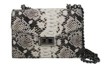 Torebka z motywem skóry węża - Beżowa