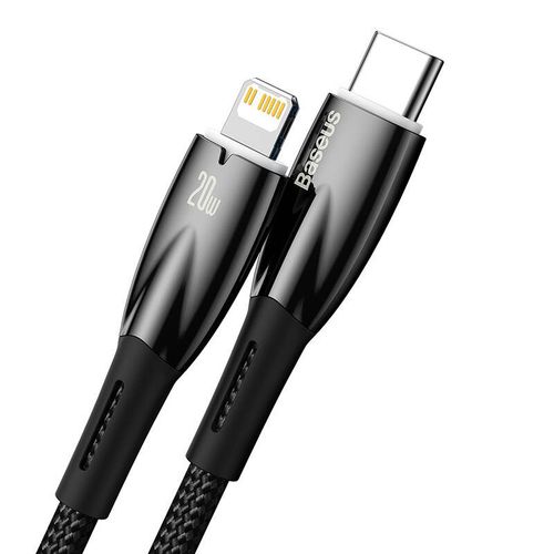 Kabel USB-C do Lightning Baseus Glimmer, 20W, 2m (czarny) na Arena.pl