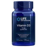 LIFE EXTENSION Witamina D3 3000 IU EU (120 kaps.)