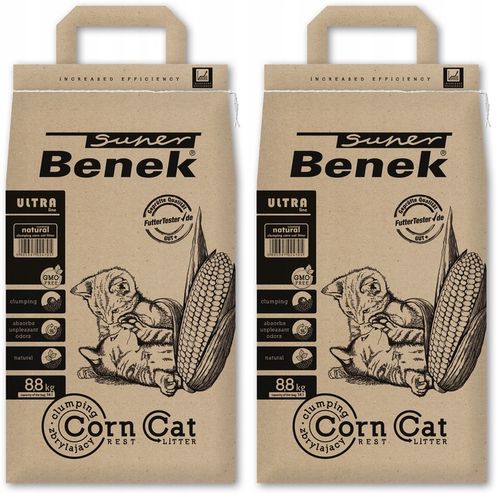 Super Benek Corn Cat Ultra 28L Drobnoziarnisty Żwirek dla kota Corn Compact na Arena.pl