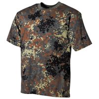 Koszulka US flecktarn zielona brunatna 170 g / m²
