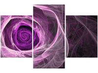 90X60CM OBRAZ FIOLETOWA RÓŻA