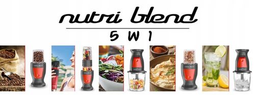 BLENDER 5 w 1 KIELICHOWY KALORIK DO SMOOTHIE KOKTAJLI 2 KUBKI 300W 2 na Arena.pl