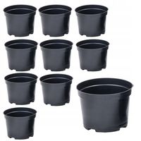 Doniczka produkcyjna czarna do rozsady 15 cm 1,5l 10 sztuk