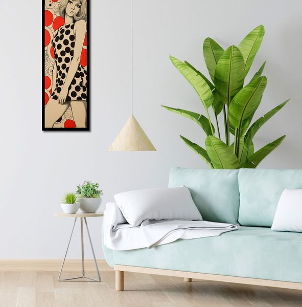 Plakat 30,5x91,5cm Czerwone Kropki zdjęcie 4