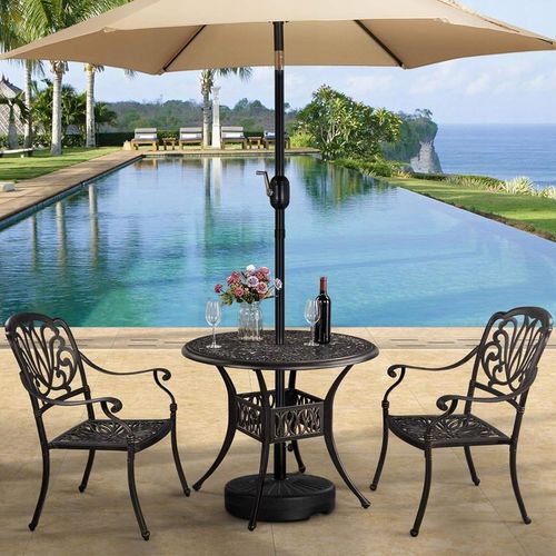 Podstawa Obciążnik Parasola Ogrodowego Okrągła Wypełnienie Piaskiem Wodą na Arena.pl