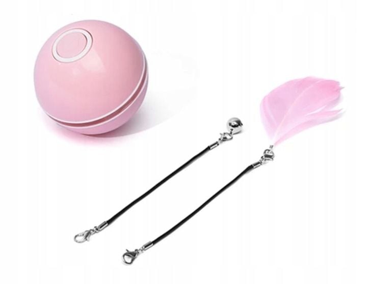 INTERAKTYWNA ZABAWKA PIŁKA DLA KOTA + DODATKI zdjęcie 7