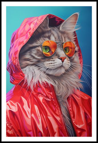 Plakat 56,6x86,4cm Kot w Stylu na Arena.pl