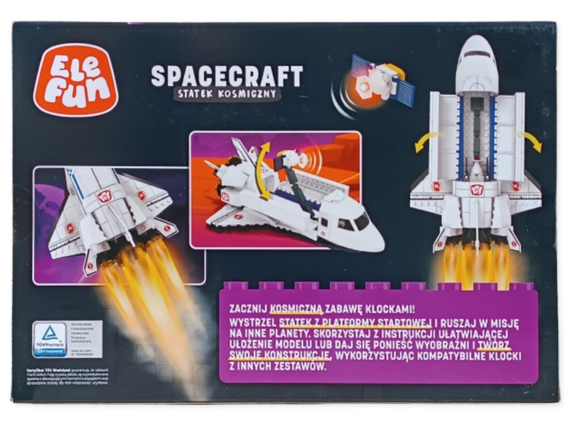 Klocki Elefun Spacecraft - Statek Kosmiczny C0828 zdjęcie 6