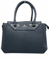 Charro - torebka shopper skóra ekologiczna granatowy groszek mat CH5785-11