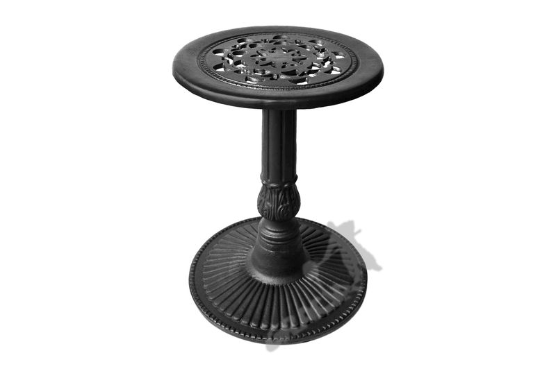 MINI STOLIK M01 - NISKI Z BLATEM KORONKOWYM ŻELIWNY zdjęcie 1