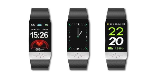 SMARTBAND RUBICON RNCE60 BLACK + Pasek RED na Arena.pl