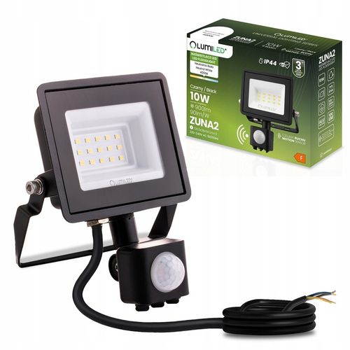 HALOGEN NAŚWIETLACZ LED 10W ZEWNĘTRZNY LAMPA Z CZUJNIKIEM RUCHU na Arena.pl