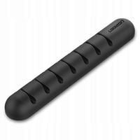 2 x Organizer kabli UGREEN LP114 7 slotów DO kabli USB, zasilających Czarny
