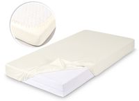 Prześcieradło Bambusowe Z Gumką 120X60 Kremowe Babymatex