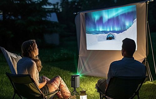 Blitzwolf Mini Rzutnik Przenośny Projektor 3D 4K Bluetooth BT WiFi 8000mAh na Arena.pl