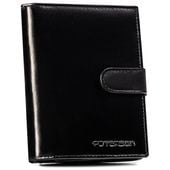 zestaw prezentowy: skórzany portfel męski i brelok - peterson