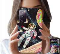 ETUI DO SAMSUNG GALAXY S20 FE - KOCI ASTRONAUTA KOT KOSMOS OBUDOWA CASE