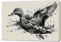 Obraz 100x70cm Gracja Kaczki w Locie