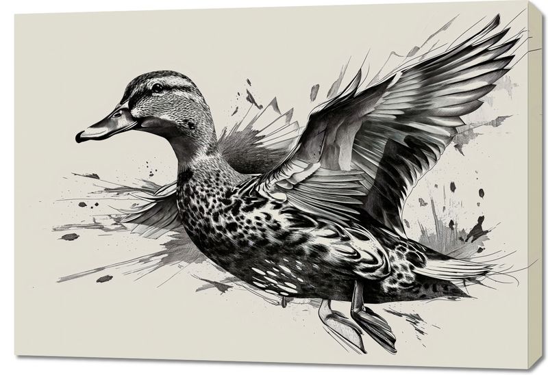 Obraz 100x70cm Gracja Kaczki w Locie zdjęcie 1