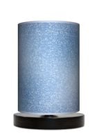 Lampa stołowa - nocna drewniana mała - Pada śnieg